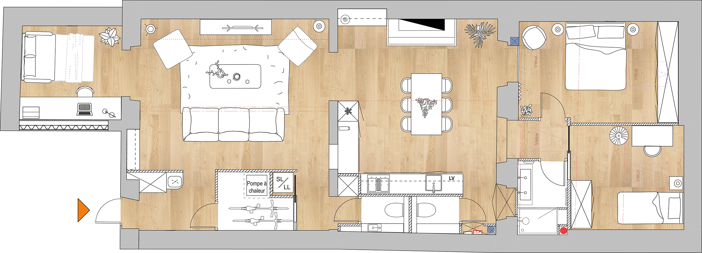 Kasita, architecte d'intérieur vous propose des prestations d'aménagements intérieurs à Bordeaux (33).